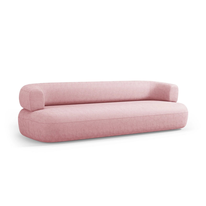 Jenny 3-Sitzer Sofa aus Chenille in Rosa (Perfect Harmony 63), 200x90 cm von Micadoni – Bild 5