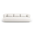 Jenny 3-Sitzer Sofa aus Samt, Chenille oder Boucle, 200x90 cm von Micadoni – Bild 1