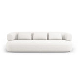 Jenny 3-Sitzer Sofa aus Samt, Chenille oder Boucle, 200x90 cm von Micadoni – Bild 1