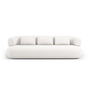 Jenny 3-Sitzer Sofa aus Samt, Chenille oder Boucle, 200x90 cm von Micadoni – Bild 1