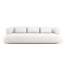 Jenny 3-Sitzer Sofa aus Samt, Chenille oder Boucle, 200x90 cm von Micadoni – Bild 1