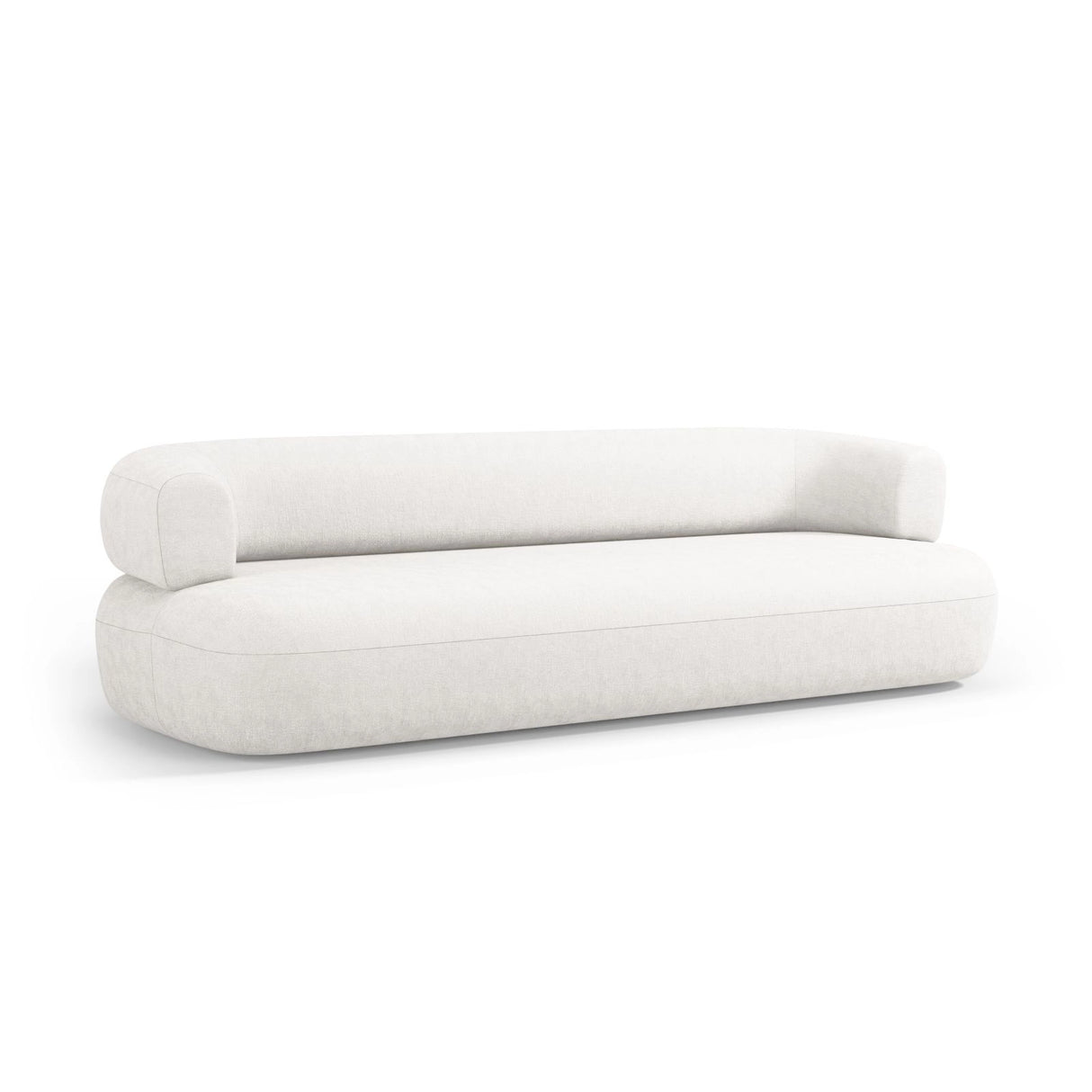 Jenny 3-Sitzer Sofa aus Samt, Chenille oder Boucle, 200x90 cm von Micadoni – Bild 5