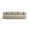 Jenny 3-Sitzer Sofa aus Samt in Beige (Salvador 1), 200x90 cm von Micadoni – Bild 1