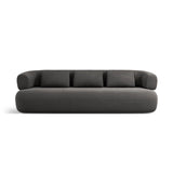 Jenny 3-Sitzer Sofa aus Samt in Dunkelgrau (Salvador 18), 200x90 cm von Micadoni – Bild 1