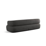 Jenny 3-Sitzer Sofa aus Samt in Dunkelgrau (Salvador 18), 200x90 cm von Micadoni – Bild 6