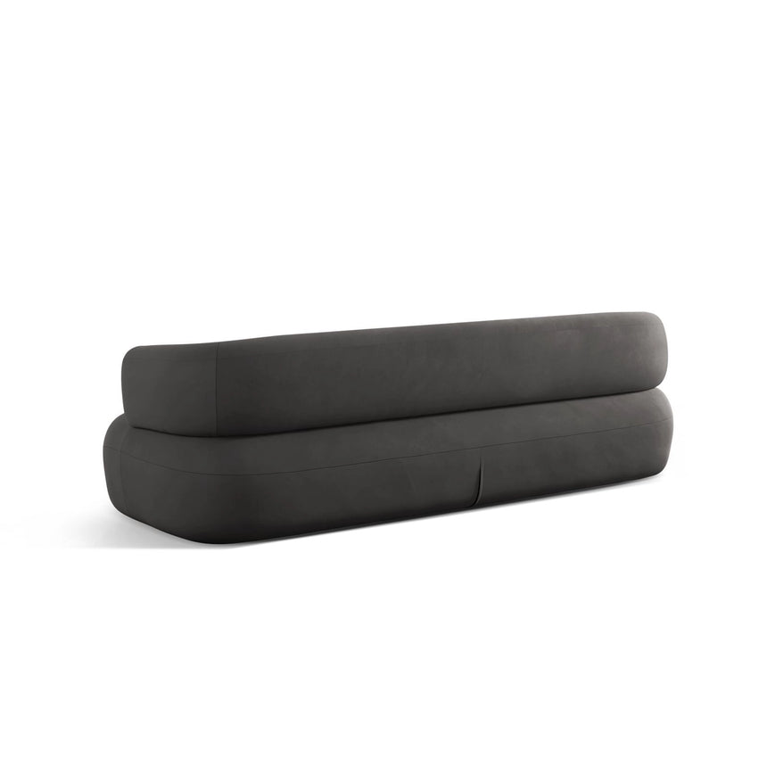 Jenny 3-Sitzer Sofa aus Samt in Dunkelgrau (Salvador 18), 200x90 cm von Micadoni – Bild 6
