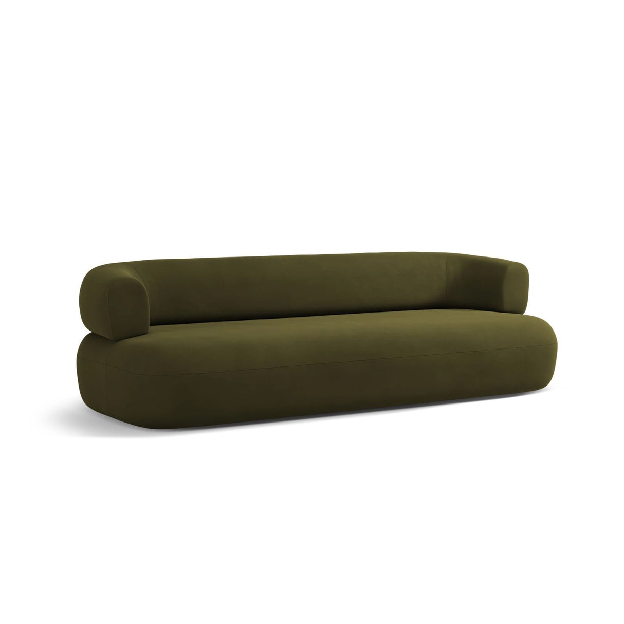Jenny 3-Sitzer Sofa aus Samt in Grün (Salvador 8), 200x90 cm von Micadoni – Bild 5