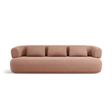 Jenny 3-Sitzer Sofa aus Samt in Rosa (Salvador 11), 200x90 cm von Micadoni – Bild 1