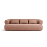 Jenny 3-Sitzer Sofa aus Samt in Rosa (Salvador 11), 200x90 cm von Micadoni – Bild 1