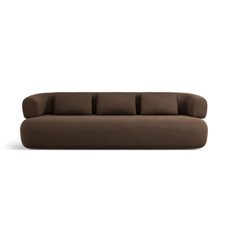 Jenny 3-Sitzer Sofa aus Samt in Schokolade (Salvador 4), 200x90 cm von Micadoni – Bild 1