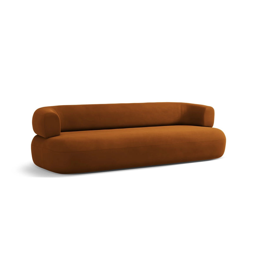 Jenny 3-Sitzer Sofa aus Samt in Terrakotta (Salvador 14), 200x90 cm von Micadoni – Bild 5