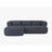 Jenny 5-Sitzer Ecksofa, Linke Seite, aus Boucle in Dunkelblau (Now or Never 79), 225x145 cm von Micadoni – Bild 1