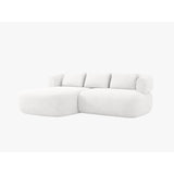 Jenny 5-Sitzer Ecksofa, Linke Seite, aus Boucle in Elfenbein (Now or Never 01), 200x145 cm von Micadoni – Bild 2