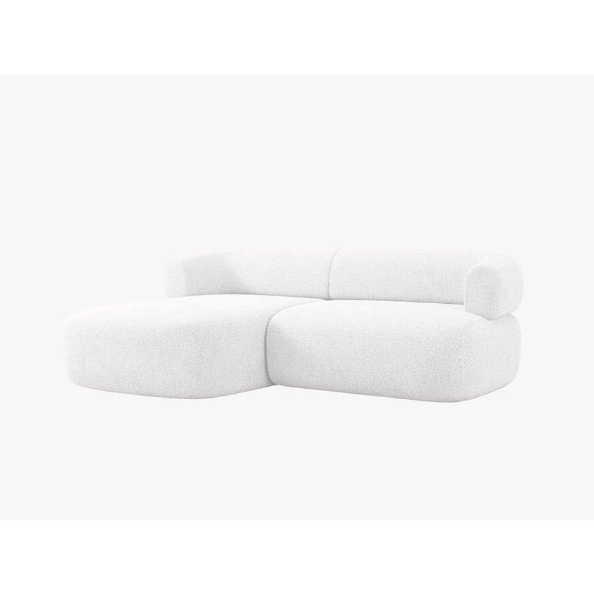 Jenny 5-Sitzer Ecksofa, Linke Seite, aus Boucle in Elfenbein (Now or Never 01), 200x145 cm von Micadoni – Bild 3