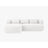 Jenny 5-Sitzer Ecksofa, Linke Seite, aus Boucle in Elfenbein (Now or Never 01), 225x145 cm von Micadoni – Bild 1