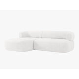 Jenny 5-Sitzer Ecksofa, Linke Seite, aus Boucle in Elfenbein (Now or Never 01), 225x145 cm von Micadoni – Bild 3