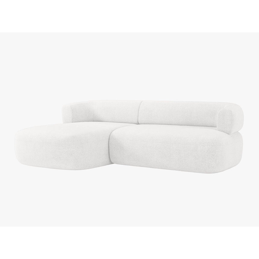 Jenny 5-Sitzer Ecksofa, Linke Seite, aus Boucle in Elfenbein (Now or Never 01), 225x145 cm von Micadoni – Bild 3