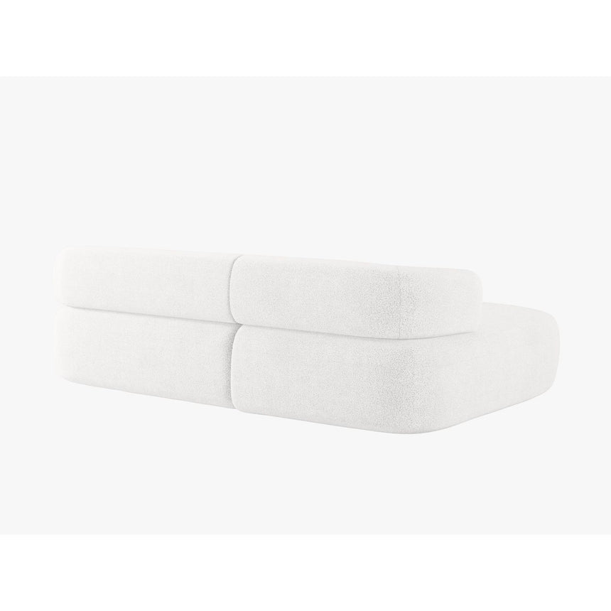 Jenny 5-Sitzer Ecksofa, Linke Seite, aus Boucle in Elfenbein (Now or Never 01), 225x145 cm von Micadoni – Bild 4