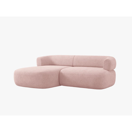 Jenny 5-Sitzer Ecksofa, Linke Seite, aus Boucle in Puderrosa (Now or Never 61), 200x145 cm von Micadoni – Bild 3