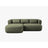 Jenny 5-Sitzer Ecksofa, Linke Seite, aus Chenille in Grün (Perfect Harmony 39), 200x145 cm von Micadoni – Bild 1