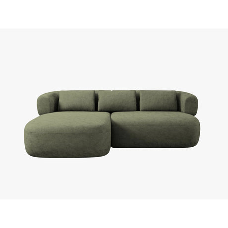 Jenny 5-Sitzer Ecksofa, Linke Seite, aus Chenille in Grün (Perfect Harmony 39), 200x145 cm von Micadoni – Bild 1