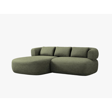 Jenny 5-Sitzer Ecksofa, Linke Seite, aus Chenille in Grün (Perfect Harmony 39), 200x145 cm von Micadoni – Bild 2