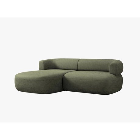 Jenny 5-Sitzer Ecksofa, Linke Seite, aus Chenille in Grün (Perfect Harmony 39), 200x145 cm von Micadoni – Bild 3