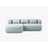 Jenny 5-Sitzer Ecksofa, Linke Seite, aus Chenille in Hellblau (Perfect Harmony 72), 200x145 cm von Micadoni – Bild 1