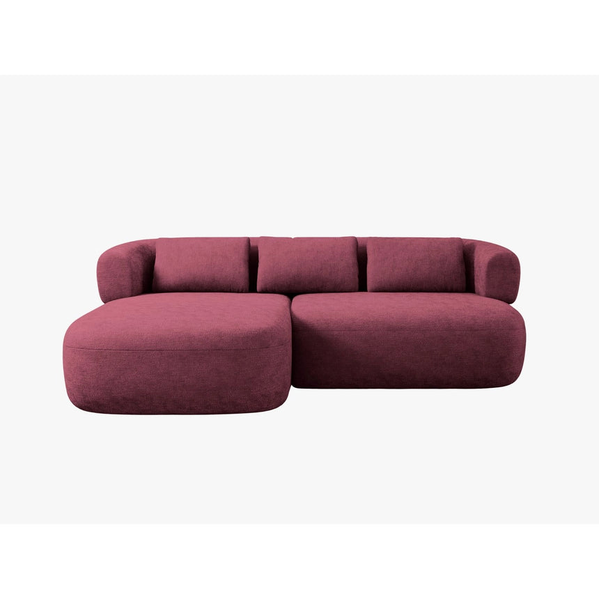 Jenny 5-Sitzer Ecksofa, Linke Seite, aus Chenille in Kirschholz (Perfect Harmony 59), 200x145 cm von Micadoni – Bild 1