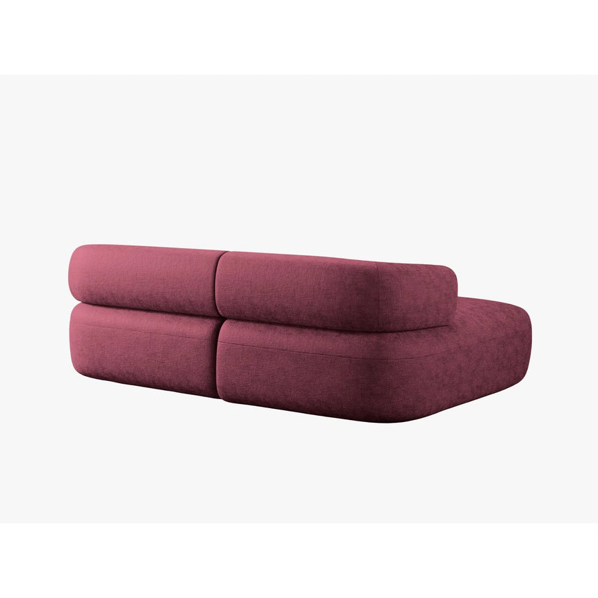 Jenny 5-Sitzer Ecksofa, Linke Seite, aus Chenille in Kirschholz (Perfect Harmony 59), 200x145 cm von Micadoni – Bild 4