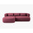 Jenny 5-Sitzer Ecksofa, Linke Seite, aus Chenille in Kirschholz (Perfect Harmony 59), 225x145 cm von Micadoni – Bild 1