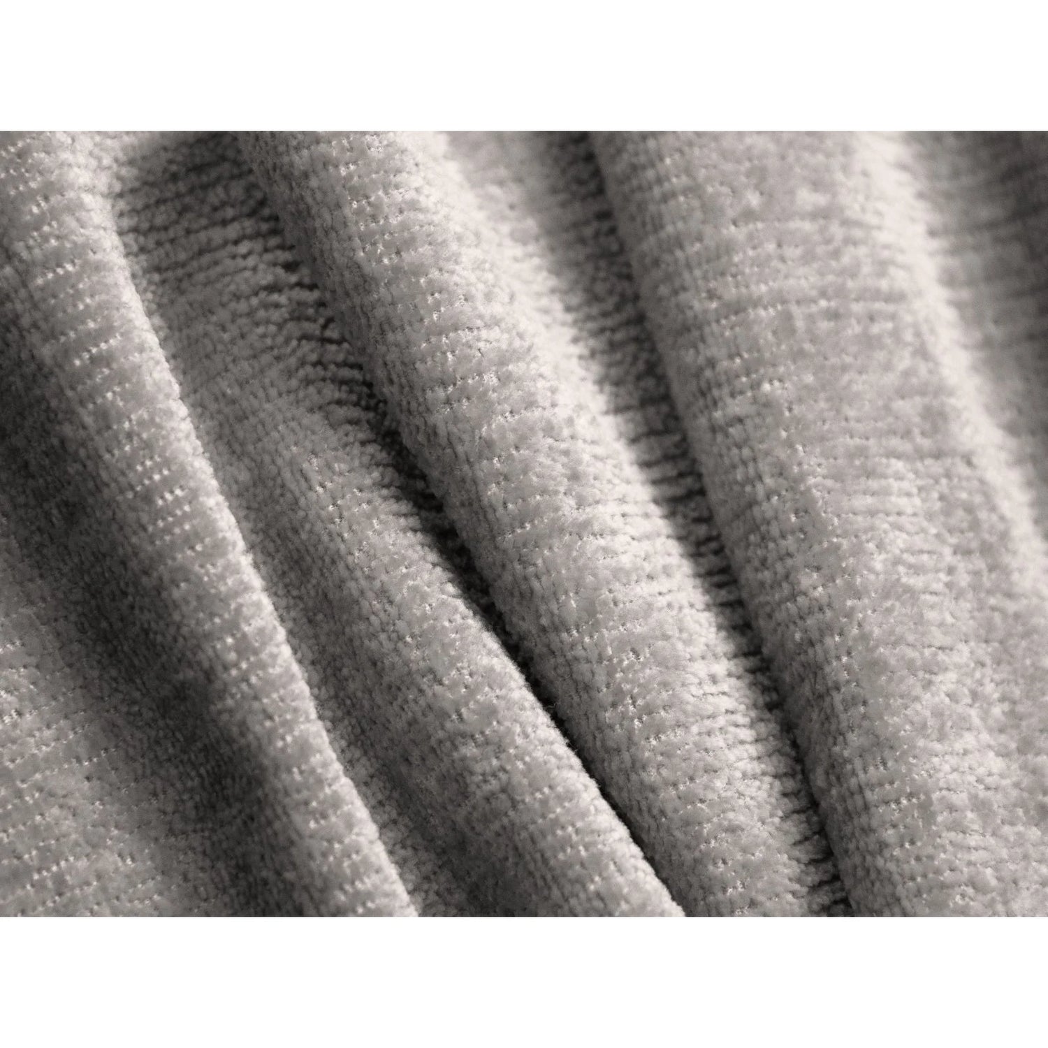 Jenny 5-Sitzer Ecksofa, Linke Seite, aus Chenille in Silber (Perfect Harmony 85), 225x145 cm von Micadoni – Bild 5