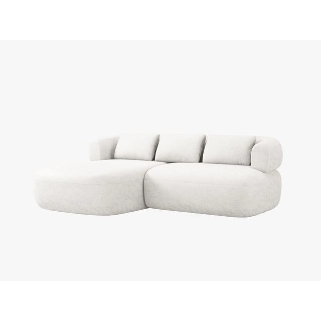 Jenny 5-Sitzer Ecksofa, Linke Seite, aus Samt, Chenille oder Boucle, 200x145 cm von Micadoni – Bild 2