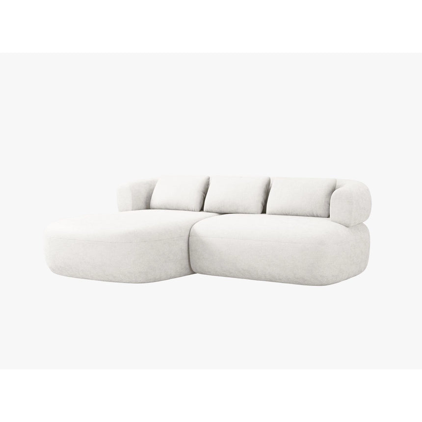 Jenny 5-Sitzer Ecksofa, Linke Seite, aus Samt, Chenille oder Boucle, 200x145 cm von Micadoni – Bild 2