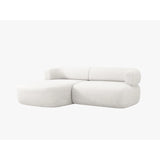 Jenny 5-Sitzer Ecksofa, Linke Seite, aus Samt, Chenille oder Boucle, 200x145 cm von Micadoni – Bild 3