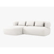 Jenny 5-Sitzer Ecksofa, Linke Seite, aus Samt, Chenille oder Boucle, 225x145 cm von Micadoni – Bild 2