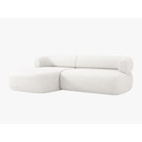 Jenny 5-Sitzer Ecksofa, Linke Seite, aus Samt, Chenille oder Boucle, 225x145 cm von Micadoni – Bild 3