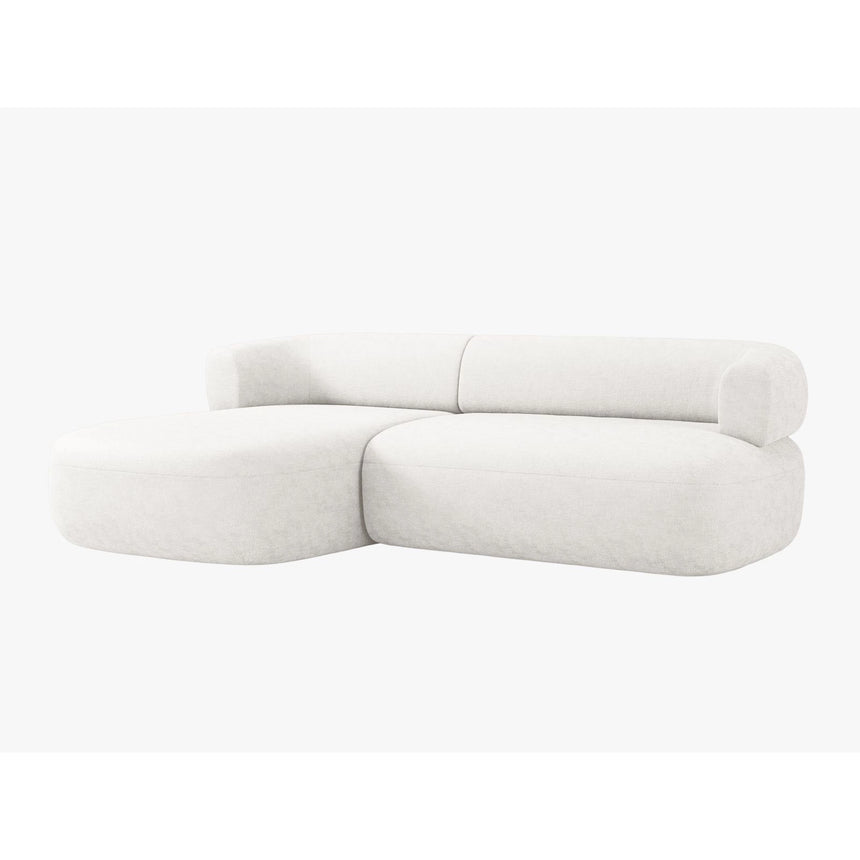 Jenny 5-Sitzer Ecksofa, Linke Seite, aus Samt, Chenille oder Boucle, 225x145 cm von Micadoni – Bild 3