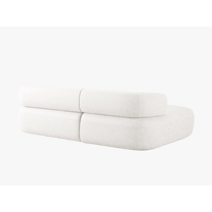 Jenny 5-Sitzer Ecksofa, Linke Seite, aus Samt, Chenille oder Boucle, 225x145 cm von Micadoni – Bild 4