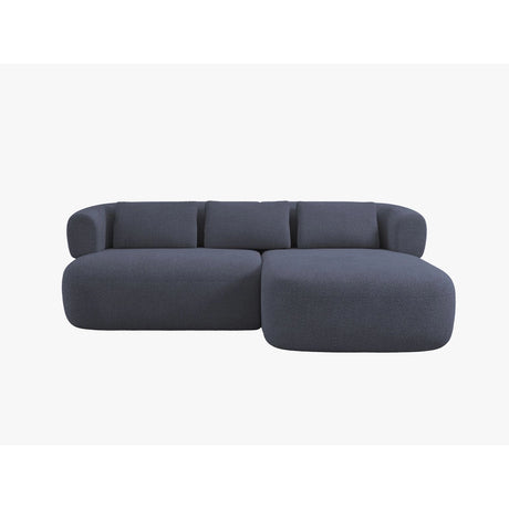 Jenny 5-Sitzer Ecksofa, Rechte Seite, aus Boucle in Dunkelblau (Now or Never 79), 200x145 cm von Micadoni – Bild 1