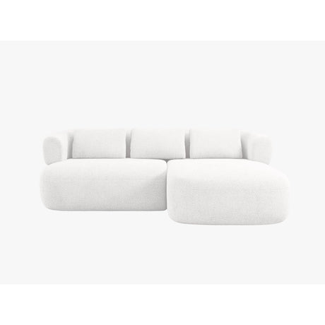 Jenny 5-Sitzer Ecksofa, Rechte Seite, aus Boucle in Elfenbein (Now or Never 01), 200x145 cm von Micadoni – Bild 1