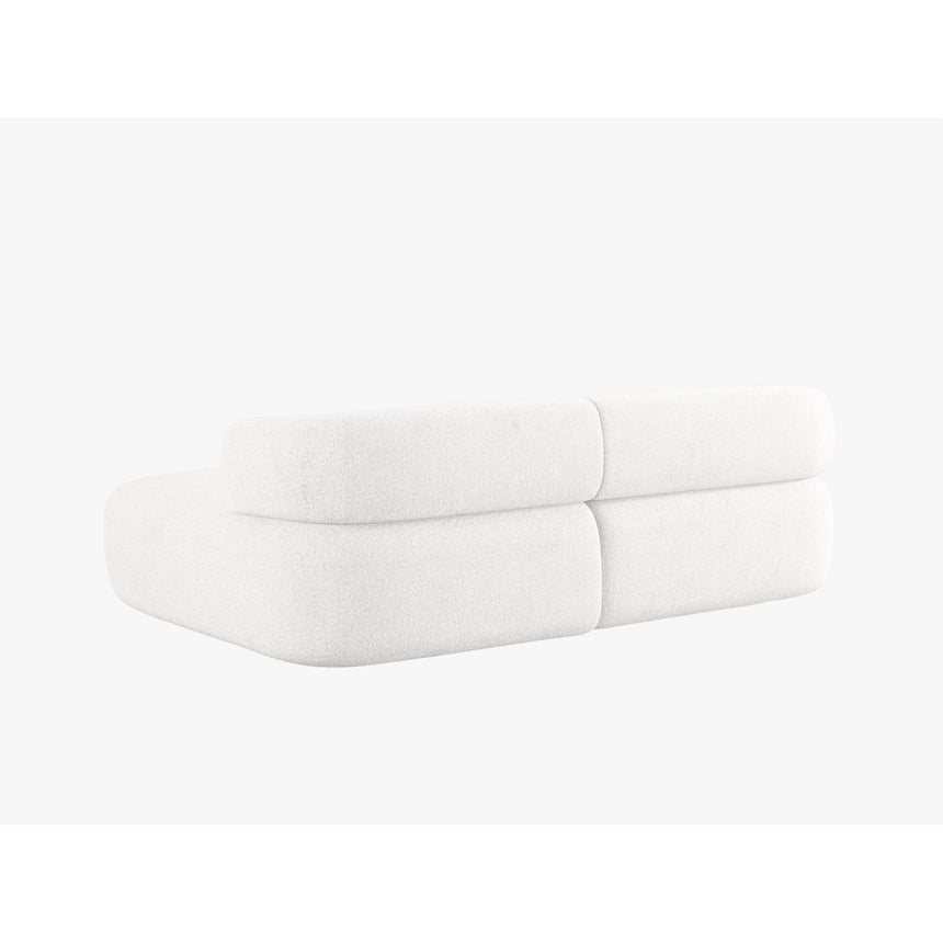 Jenny 5-Sitzer Ecksofa, Rechte Seite, aus Boucle in Elfenbein (Now or Never 01), 200x145 cm von Micadoni – Bild 4