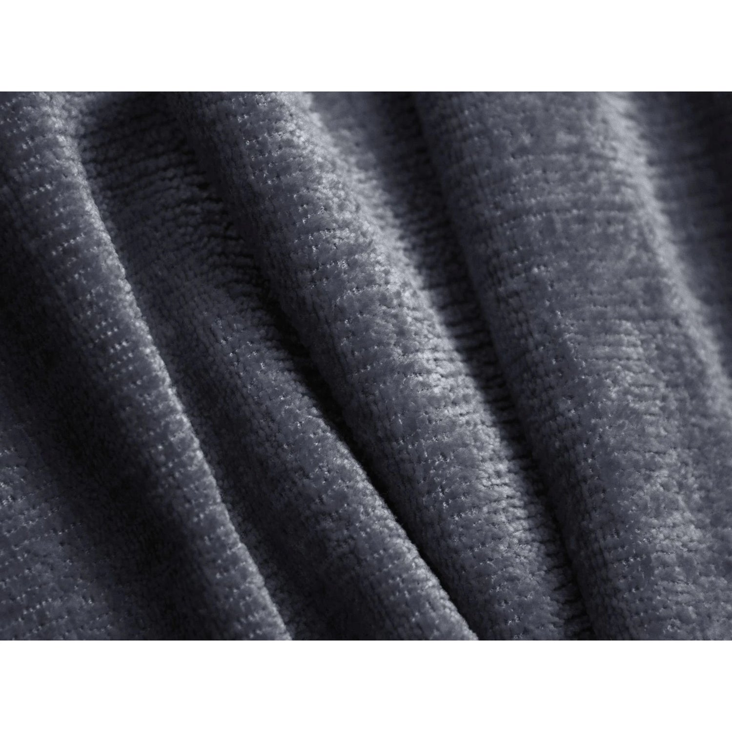 Jenny 5-Sitzer Ecksofa, Rechte Seite, aus Chenille in Dunkelblau (Perfect Harmony 77), 225x145 cm von Micadoni – Bild 5