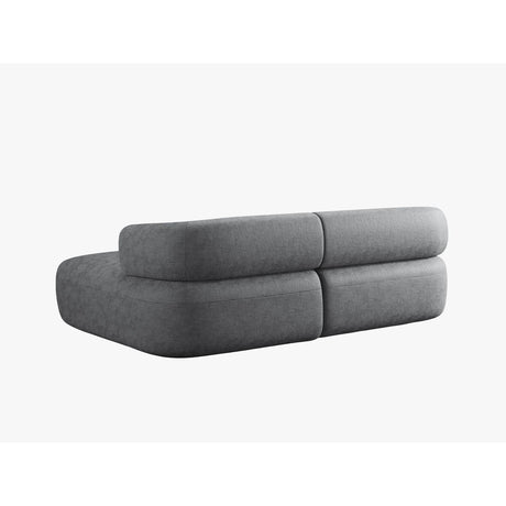 Jenny 5-Sitzer Ecksofa, Rechte Seite, aus Chenille in Dunkelgrau (Perfect Harmony 90), 200x145 cm von Micadoni – Bild 4