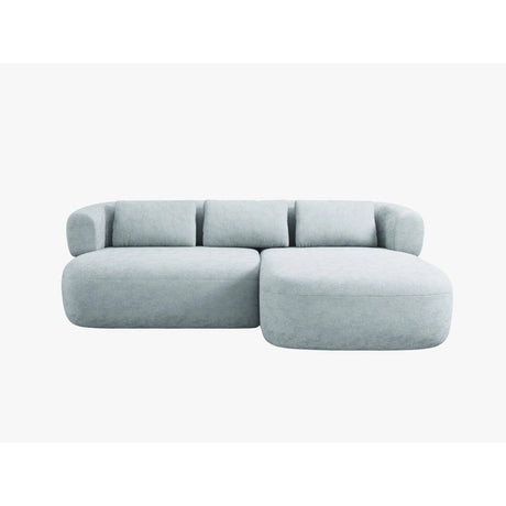 Jenny 5-Sitzer Ecksofa, Rechte Seite, aus Chenille in Hellblau (Perfect Harmony 72), 200x145 cm von Micadoni – Bild 1