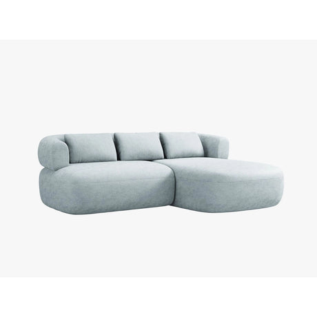 Jenny 5-Sitzer Ecksofa, Rechte Seite, aus Chenille in Hellblau (Perfect Harmony 72), 200x145 cm von Micadoni – Bild 2