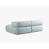 Jenny 5-Sitzer Ecksofa, Rechte Seite, aus Chenille in Hellblau (Perfect Harmony 72), 200x145 cm von Micadoni – Bild 4