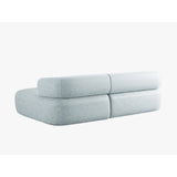 Jenny 5-Sitzer Ecksofa, Rechte Seite, aus Chenille in Hellblau (Perfect Harmony 72), 225x145 cm von Micadoni – Bild 4