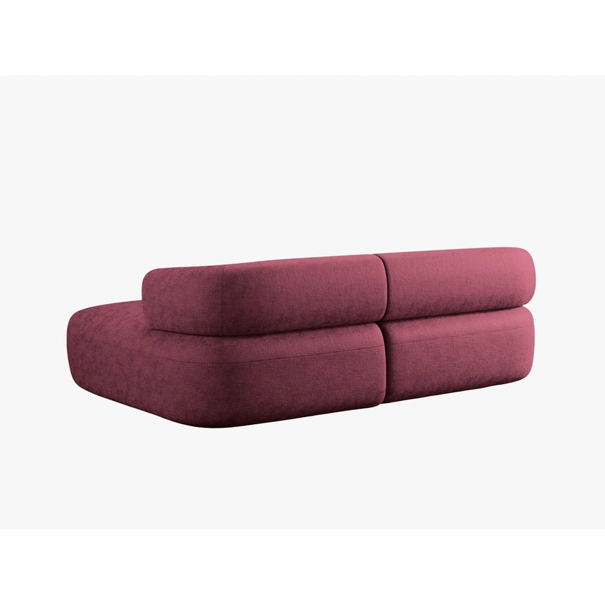 Jenny 5-Sitzer Ecksofa, Rechte Seite, aus Chenille in Kirschholz (Perfect Harmony 59), 200x145 cm von Micadoni – Bild 4