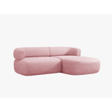 Jenny 5-Sitzer Ecksofa, Rechte Seite, aus Chenille in Rosa (Perfect Harmony 63), 200x145 cm von Micadoni – Bild 3